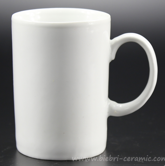 Single Style Pure White Color Wholesale Ceramic Porcelain Coffee Mugs
