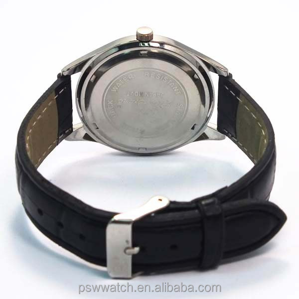 2015 Alibaba fashion arab number men watch high quality japan movt water resistant men watches