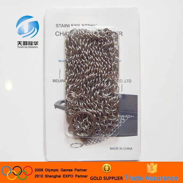 Food grade Stainless steel Weave Type Cast Iron Cleaner