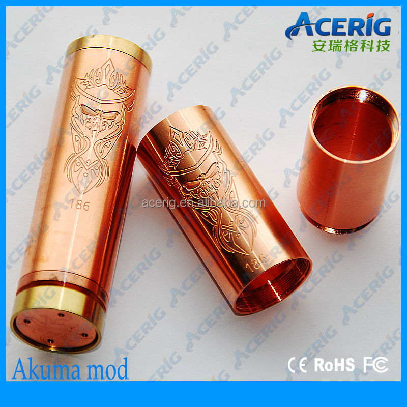 New arrive Acerig 1:1 clone cooper akuma mod /akuma mod clone/26650 AKUMA MOD