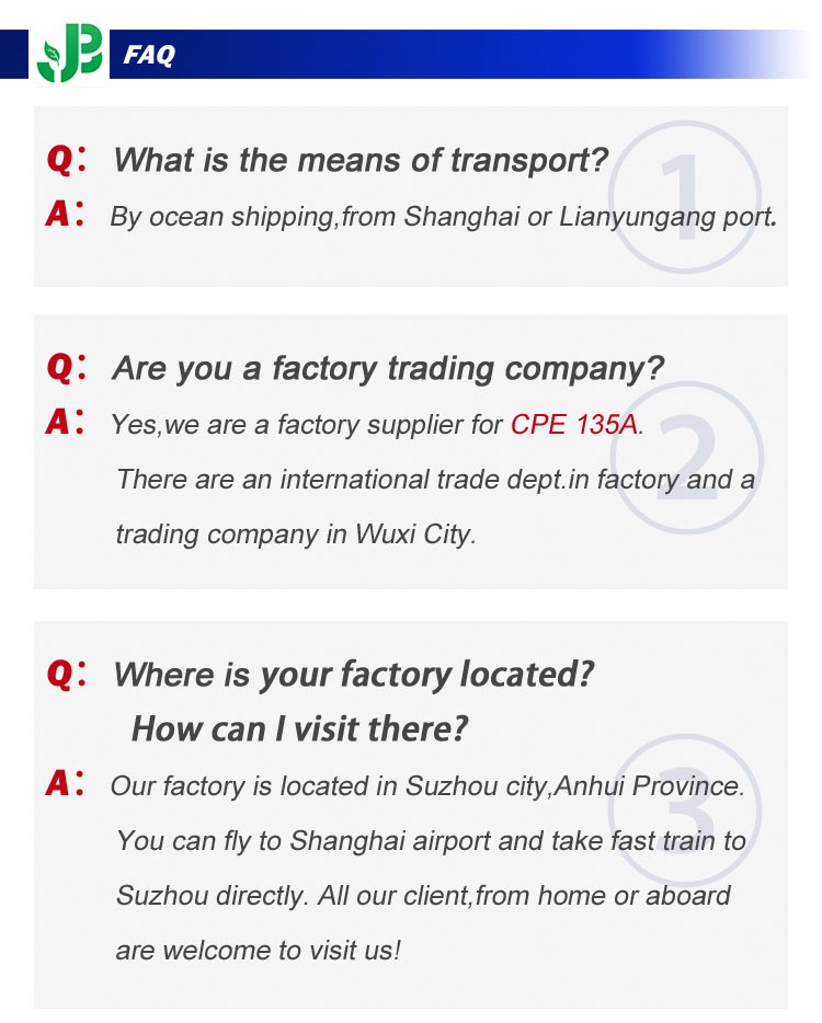 Polyéthylène chloré vente chaude de Shanghai / lianyungang port