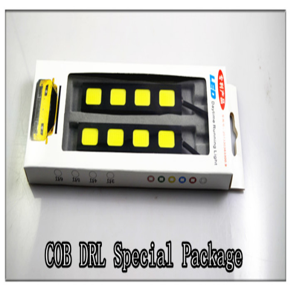 6SMD COB LEDデイライト/ディライト COB LED 面発光 タイプ汎用スティックライトブラック/シルバー スポットライト/DRL ホワイト 12V用 2個セット問屋・仕入れ・卸・卸売り