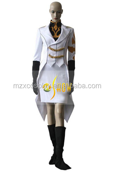 コードギアス新作アニメモニカkruszewski女性クールなコスプレ衣装ハロウィンパーティードレスアップスーツ白問屋・仕入れ・卸・卸売り