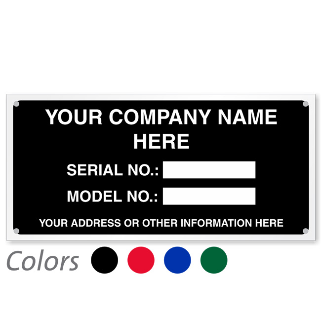 custom metal door plate