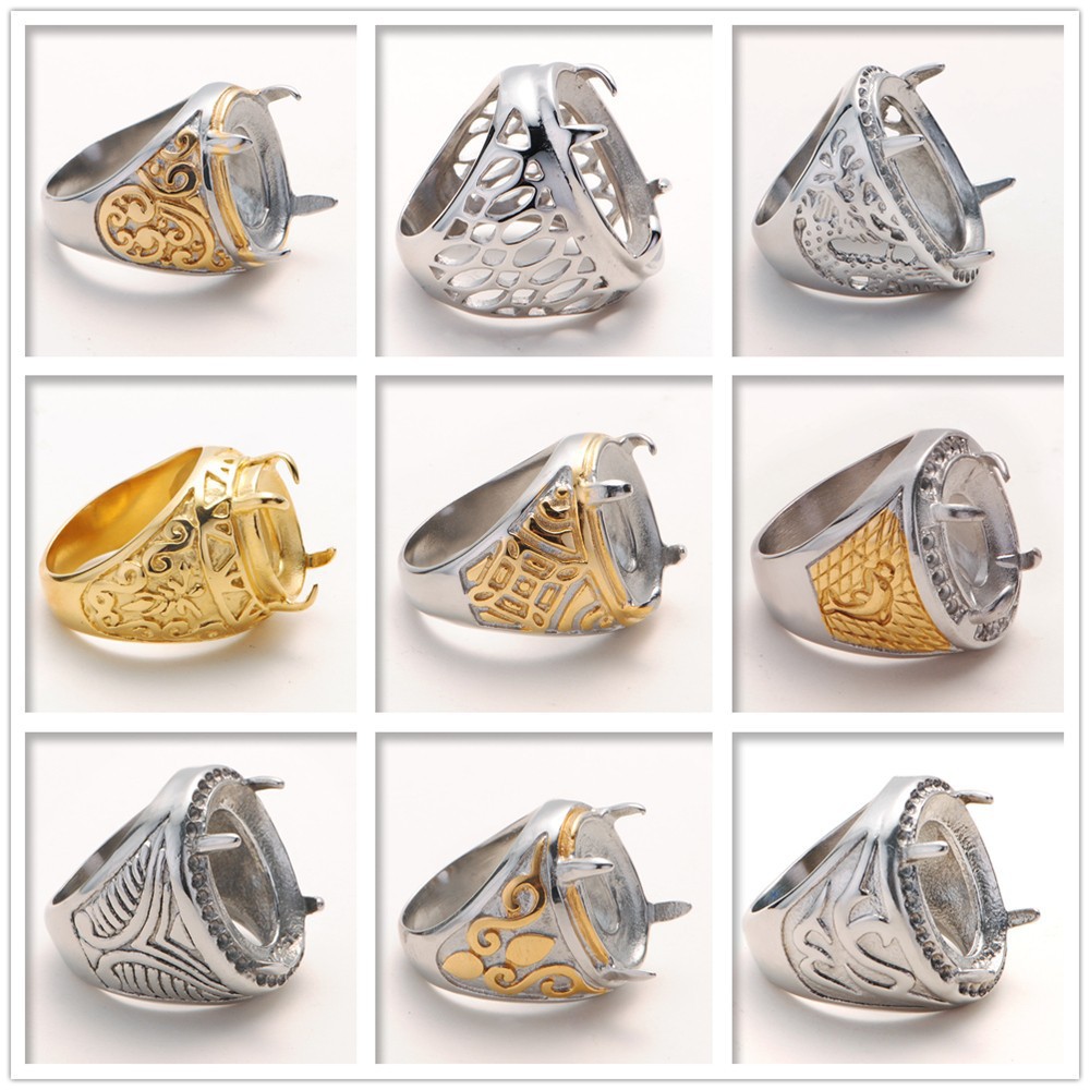 Custom Indonesia Ring Best Price Stainless Steel Claw Prong Set