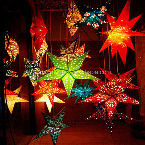 christmas decoration 5 point popular hanging paper christmas decoration 5 point popular hanging paper