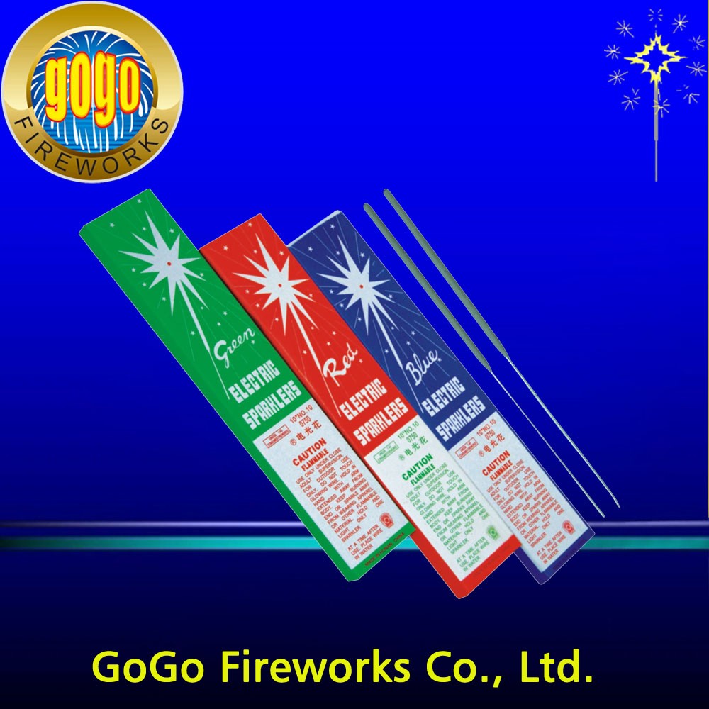 High Quality 10" Color Electric Sparklers Top Sale Wedding Electric