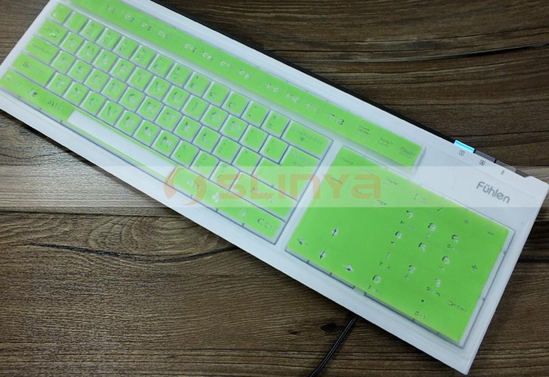 カラフルなエコ- フレンドリーなシリコンキーボードスキンデスクトップコンピュータ用のシリコンキーボードカバー問屋・仕入れ・卸・卸売り
