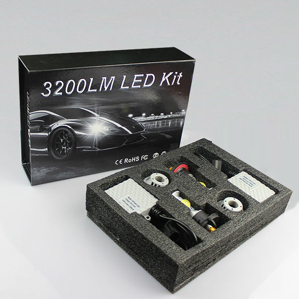 最新2014年3200lmh4h13車は照明を導いた、 90049007車のためのledライト、 h790059006h8h11h16d1d2sledカーライト問屋・仕入れ・卸・卸売り