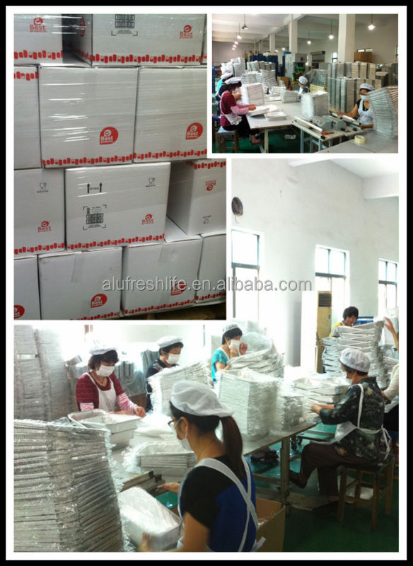 High quality pollution free factory stock food packaging full sizes round shape aluminium foil food 