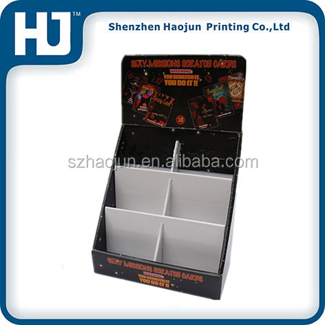 Paper Counter Top Display Glass display box for lollipop