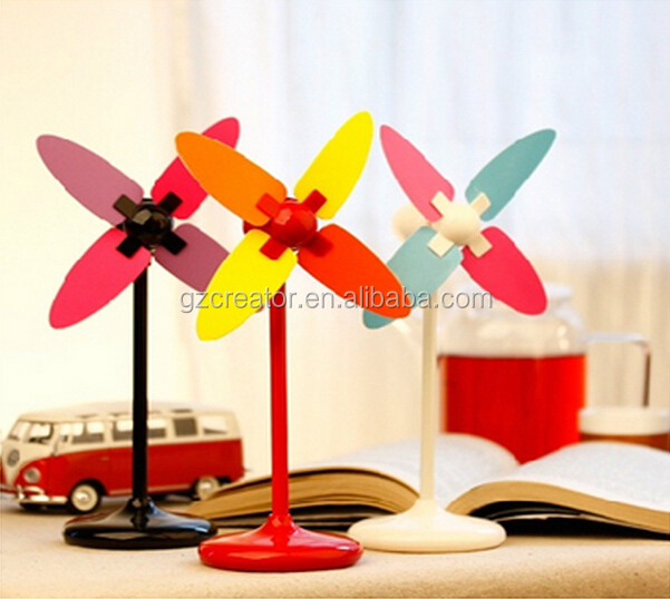 Wholesale Windmill Shape USB Fan Powered by PC Mini Electric Fan 