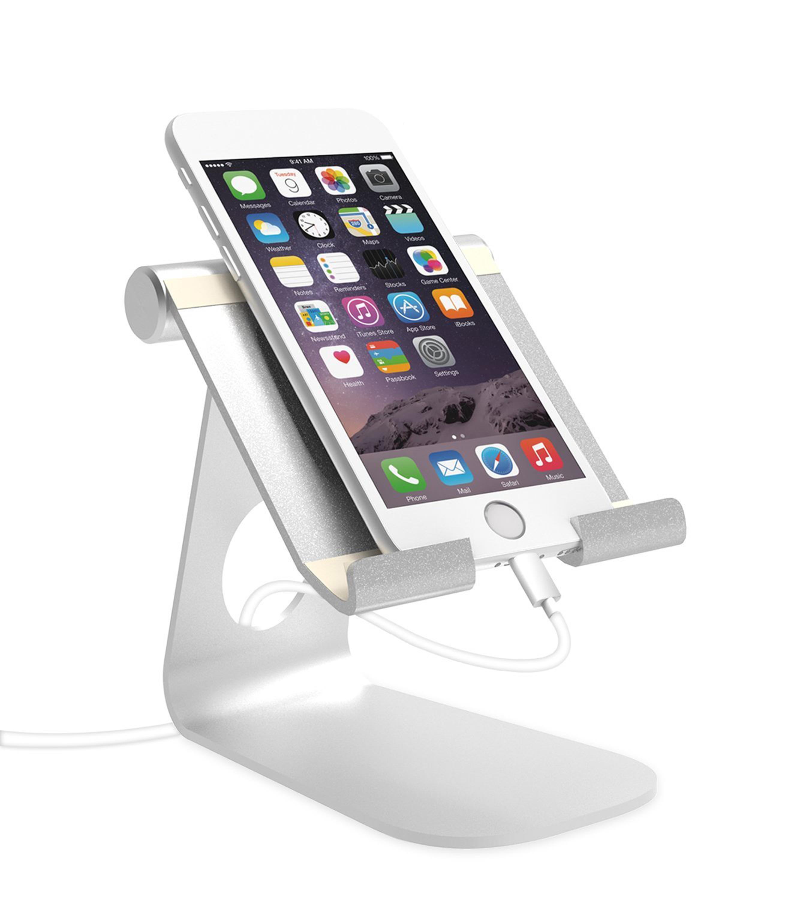 Hot Selling Silver Aluminum Alloy Table Cellphone Phone Holder Metal