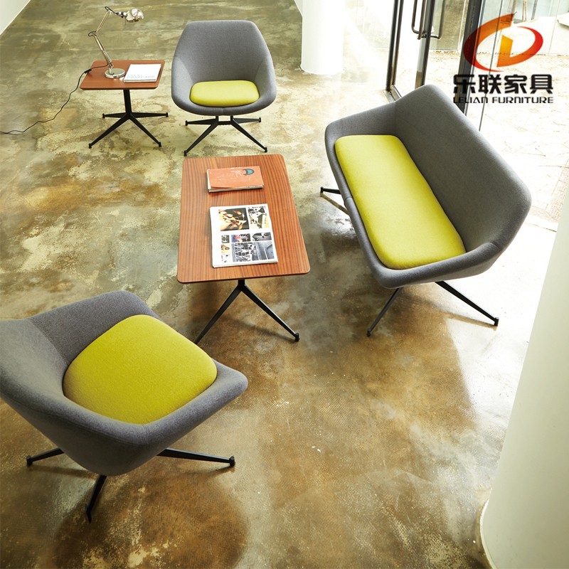 B323 a simple sala de espera diseño europeo colorido sillón sofá ... Sala Colorida diseño