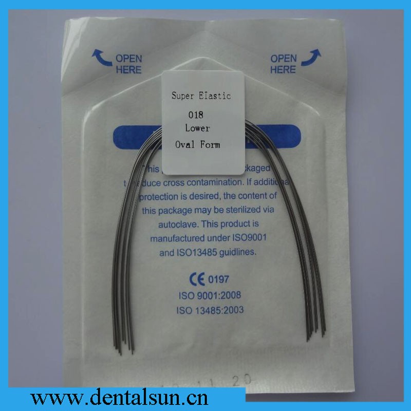 Ce/iso Approved Dental Super Elastic Nitinol Arch Wire/niti Round