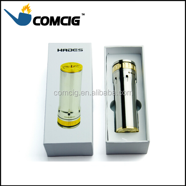 2014 most popular colorful silver firing pin 26650 hades mod 1:1 clone ecig for adult gift