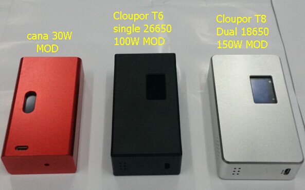 Cool design gi2 100 watt mod with wholesale price compare with 150watt Cloupor T8