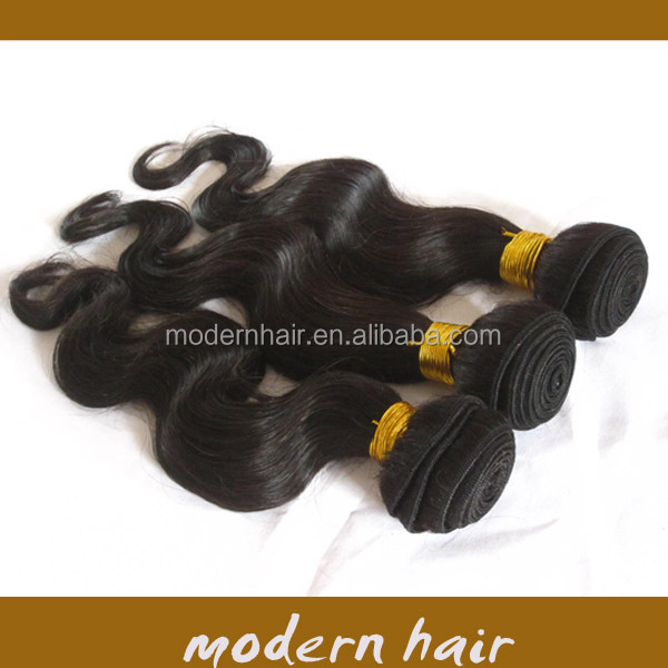 自然な色実体波の毛延長卸売未処理のバージンブラジルの毛は織物問屋・仕入れ・卸・卸売り