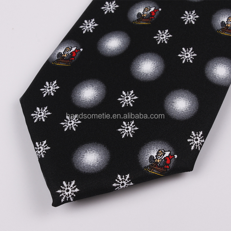 熱い販売のノベルティクリスマスネクタイネクタイを織りポリエステル問屋・仕入れ・卸・卸売り
