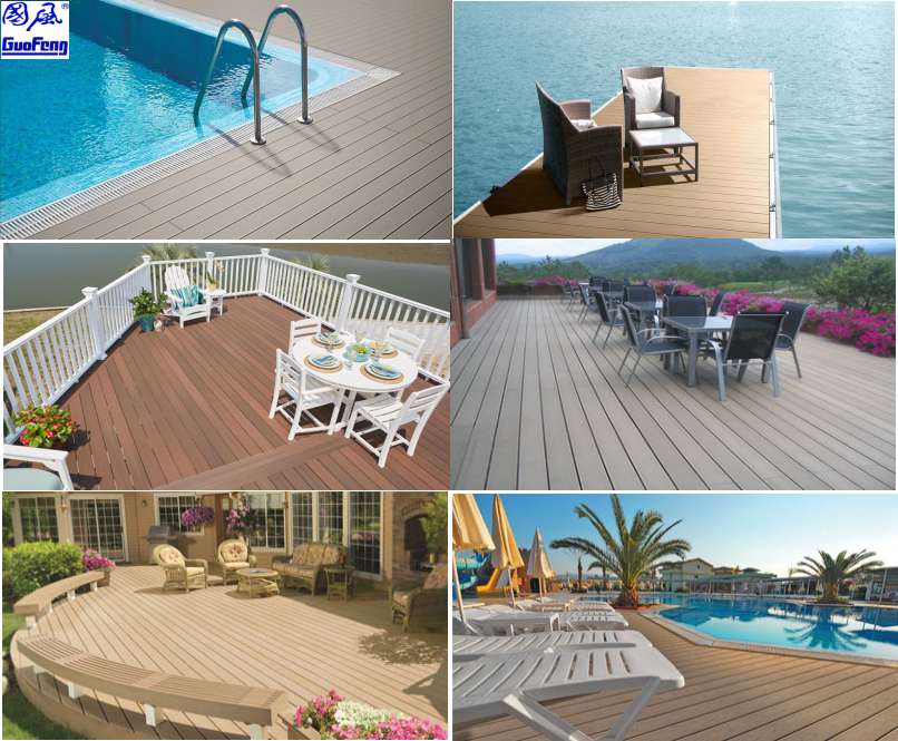 2017 Hdpe Wpc Decking Exterior Wood Plastic Composite Outdoor Flooring