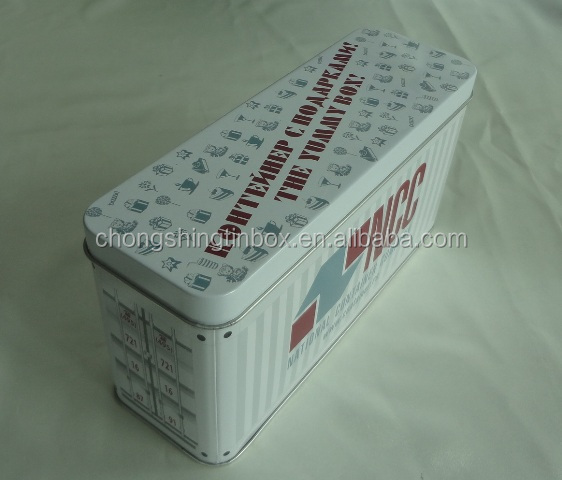 rectangular tin box for biscuit packing