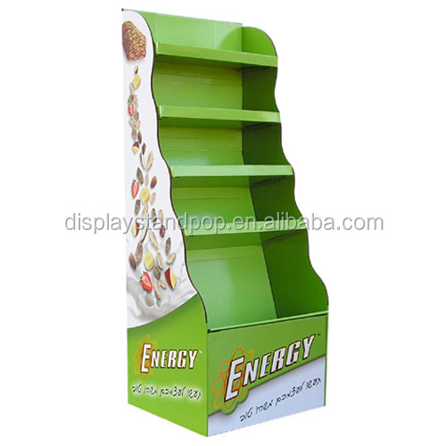 2014 Chocolate Bar Paperboard Corrugated Pallet Display Boxes Snacks Display Shelf