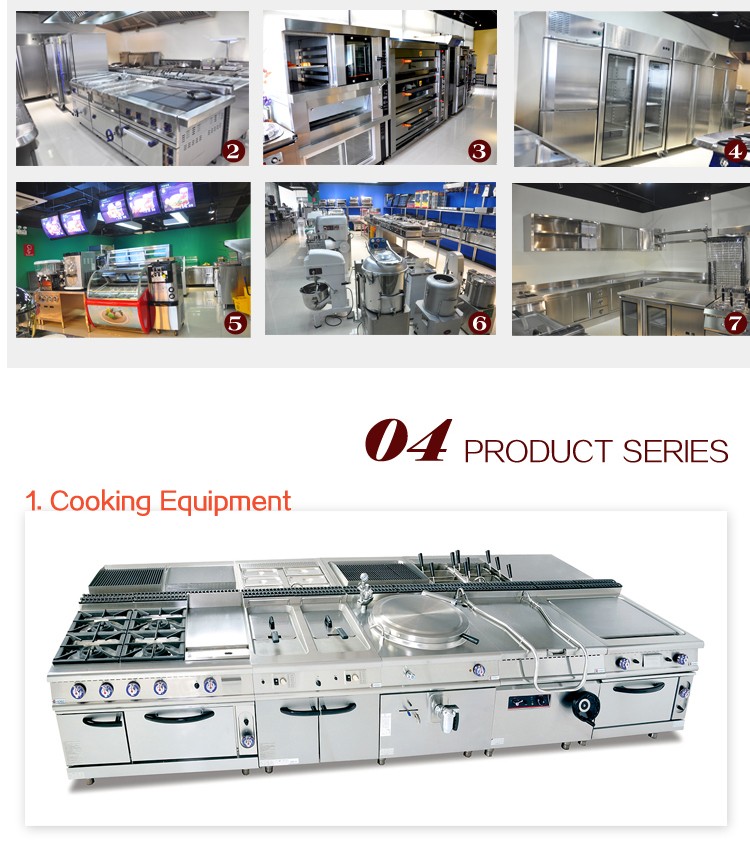 Full Solution 5 Star Hotel Commercial Used Kitchen Equipment List