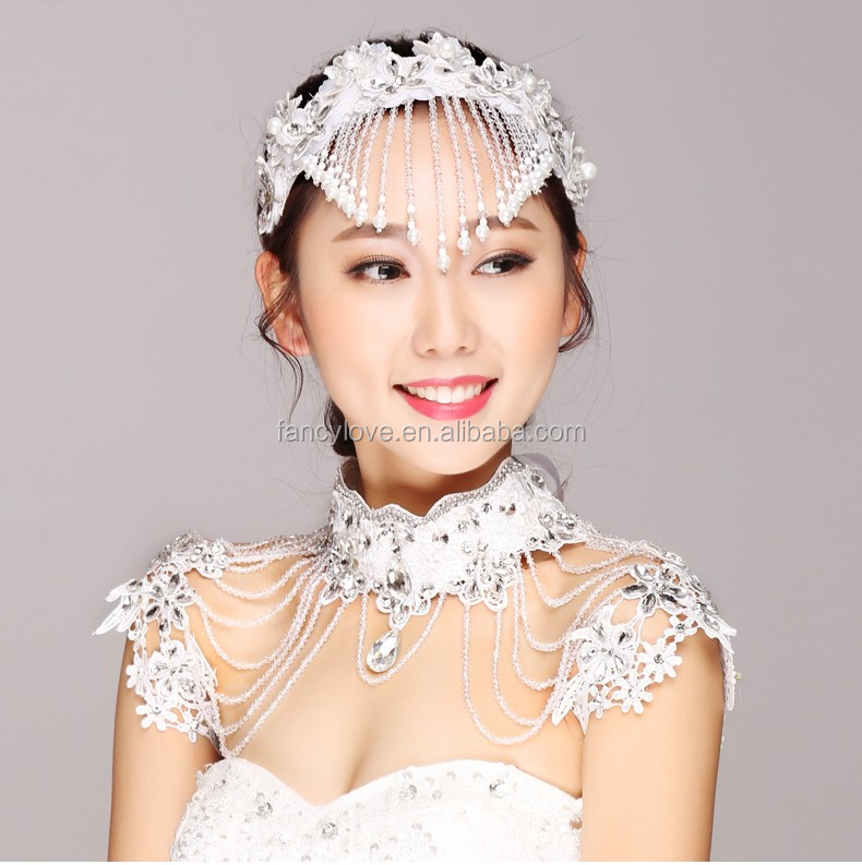 Fancylove Jewelry Bride Shoulder Necklace Wedding Dress Accessories