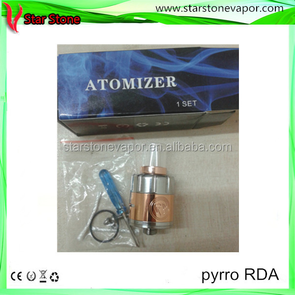 Starstone 2014 New design pyrro rda clone atomizer ecig 1:1 clone pyrro atomizer