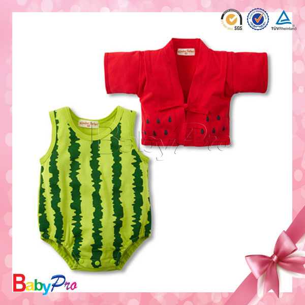 熱い販売の夏にスイカ2015カラーフレキシブル女の赤ちゃんの卸売衣服カーター仕入れ・メーカー・工場