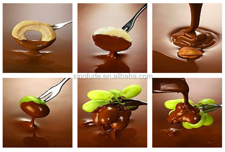 small chocolate enrober with cooling tunnel