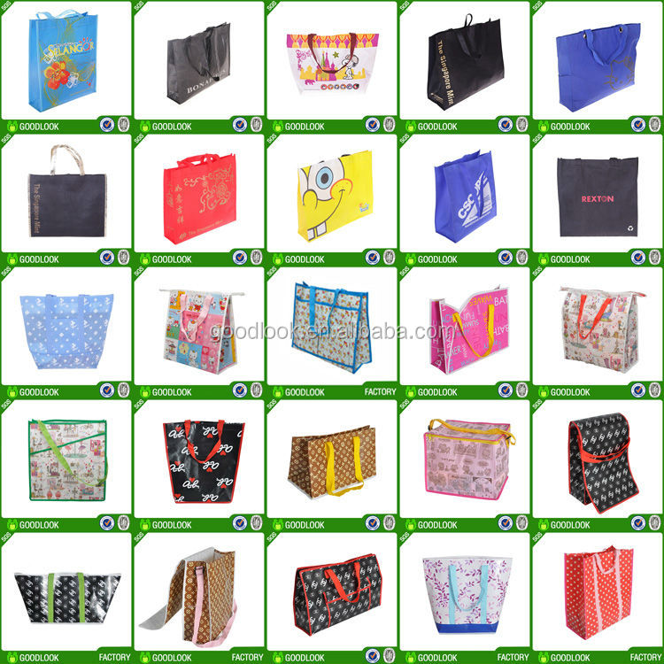 印刷された中国pp不織布バッグはリサイクルpet問屋・仕入れ・卸・卸売り