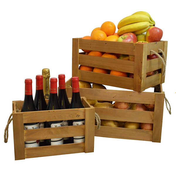 Top Quality Wooden Fruit Crates Cheap Vintage Used Wood Crate For Sale