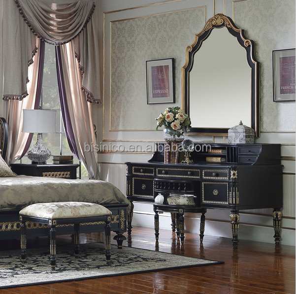 French Antique Reproduction King Louis Bedroom Furniture Set Bf04 4535 Jpg