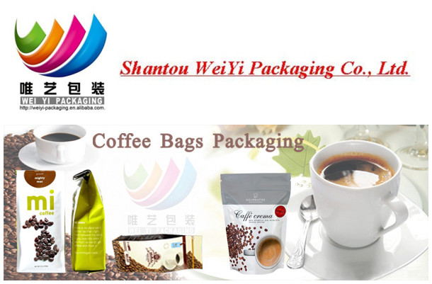 Laminated Kraft Paper Coffee &Tea Bags With Ziplock