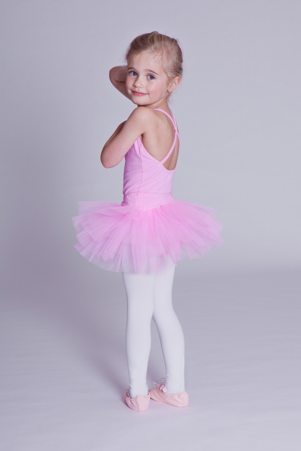 CL00018 Wholesale Cheapest Baby Kids Girls Pink Ballet Dance Half TUTU