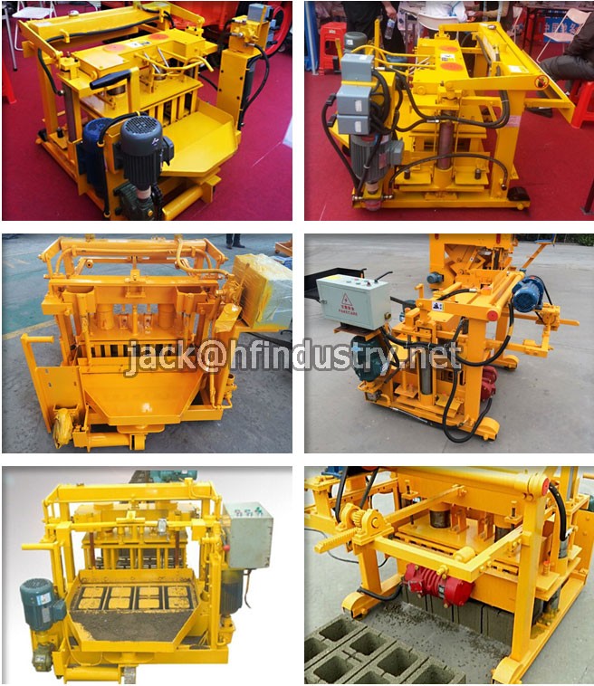 QMJ4-30産卵携帯小さな コンクリートブロック レンガ製造機、 ブロック成形機仕入れ・メーカー・工場