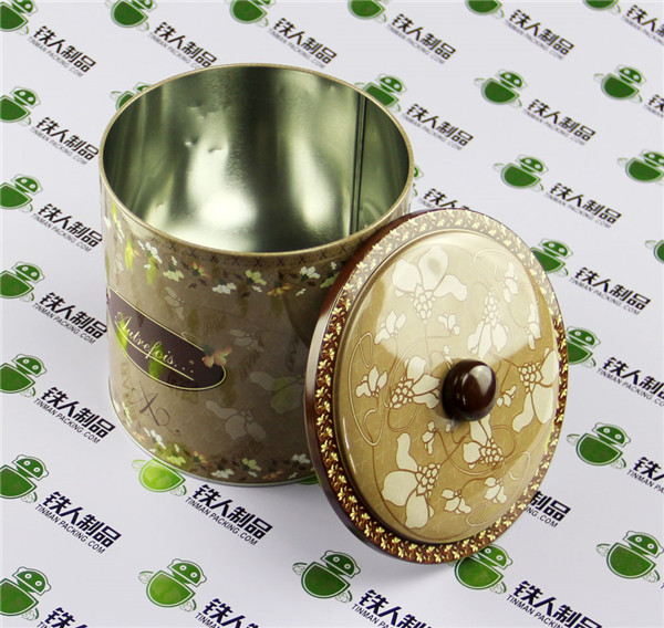 Funcy Round Tin Can