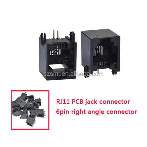 Rj11pcbピンコネクタジャック6/rj116ピンコネクタ/rj11基板用ジャック仕入れ・メーカー・工場