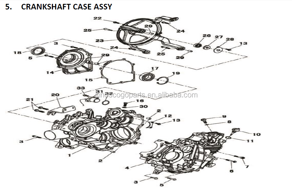 Source Water Pump for Hisun HS500UTV HS700UTV ATV500 ATV700 Quad