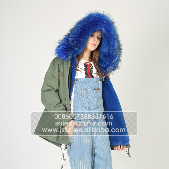 トップ高品質レディースコートやジャケット女性キツネの毛皮並ぶパーカーコート仕入れ・メーカー・工場
