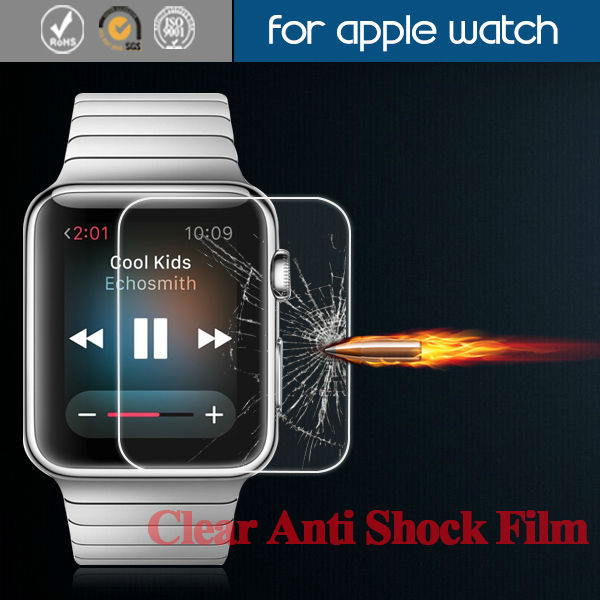 For Anti-Shock Screen Protector For apple watch , high clear Anti -shock film