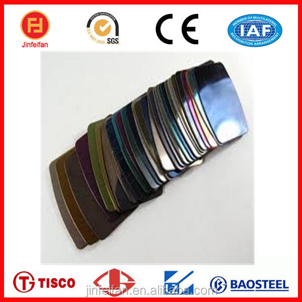 201 titanium red wine mirror stainless steel sheet