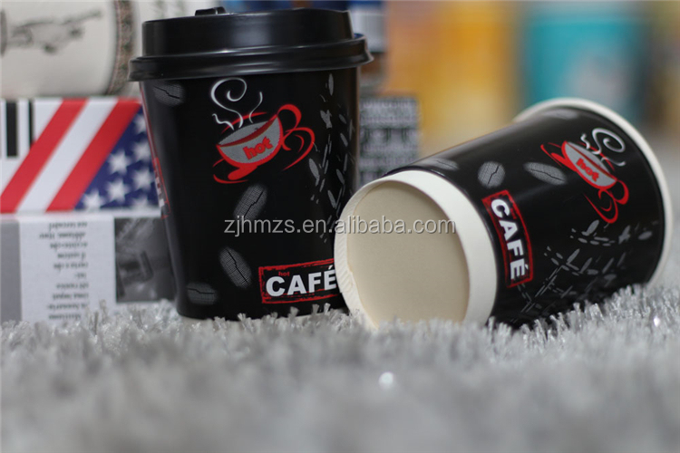 カフェのドリンクホット12オンスの紙コップの印刷使い捨て蓋付き/カバー仕入れ・メーカー・工場