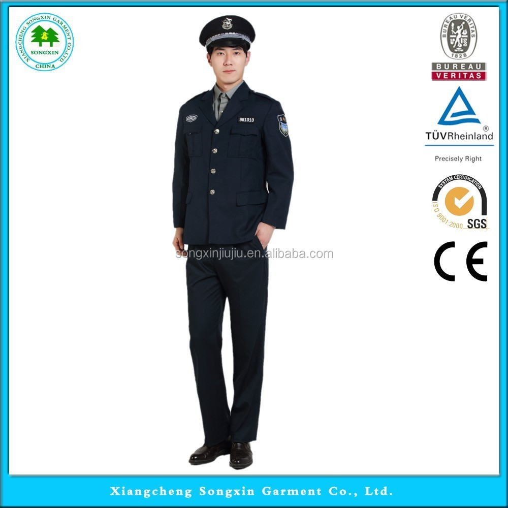 2015 new stytle security guard uniform,security guard clothes