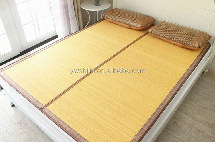 Roll Up Bamboo Bed Mat With Pillow Bamboo Sleeping Mat Bamboo