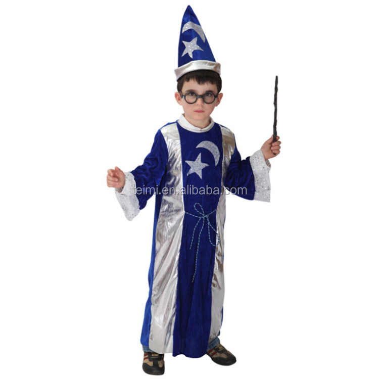 新しいスタイルのファッション子供ハロウィン子供の魔法のウィザード衣装仕入れ・メーカー・工場
