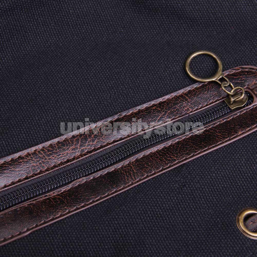 Korea Style Women Multi-pocket Canvas Cross Body Shoulder Bag Handbag