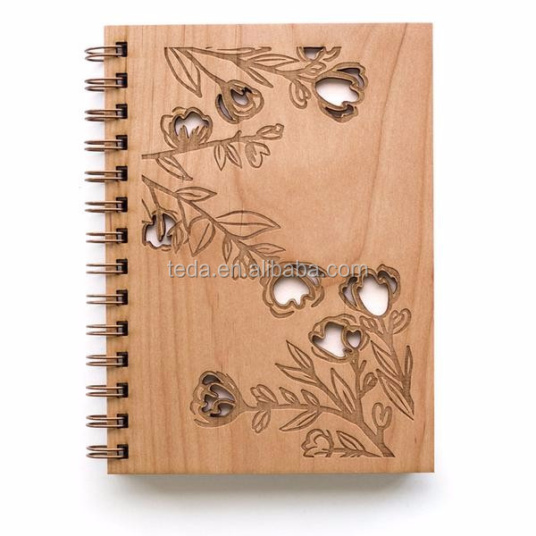 Journal NoteBook Wood Hard Cover Diary (1)