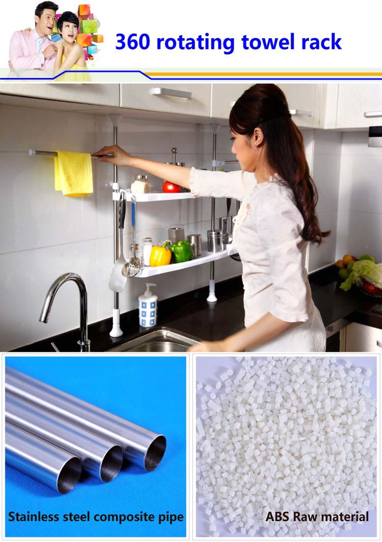 Byn 2 tier keuken accessoire diy verstelbare keuken kruidenrek ...